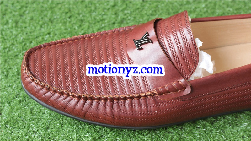 Men Brand Leather Shoes Brown